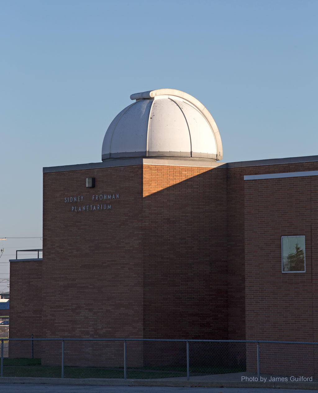 Photo: Observatory Dome at the Sidney Frohman Planetarium. Photo by James Guilford.